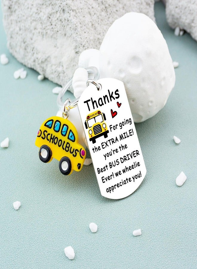 AOBIURV Bus Driver Appreciation Gifts Best Bus Driver Birthday Gifts School Buses Keychain Christmas Gift For Retired Mothers Day Keyring Necklace Buses Drivers Christmas Gift - Image 4